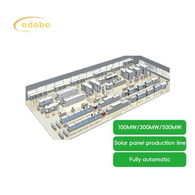 100MW 300MW produktionslinje af solcellepanelet