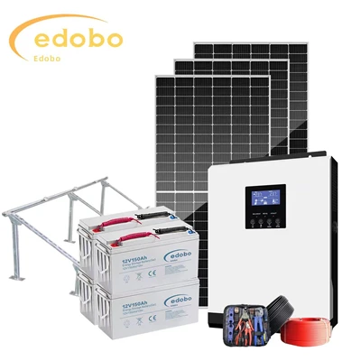 Off Grid Solar System-pakker med batterier