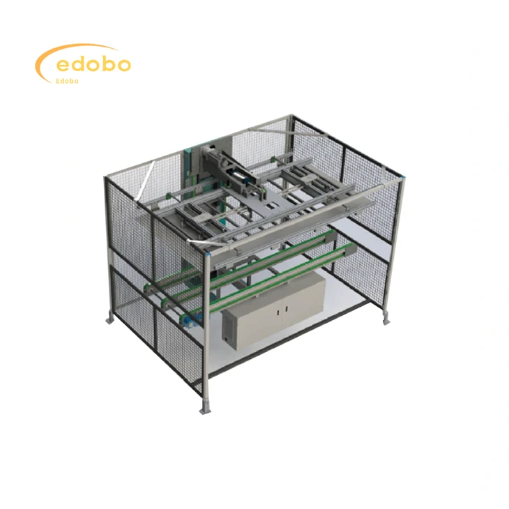 Solpaneler Produktionslinje 90 graders flip-inspektion
