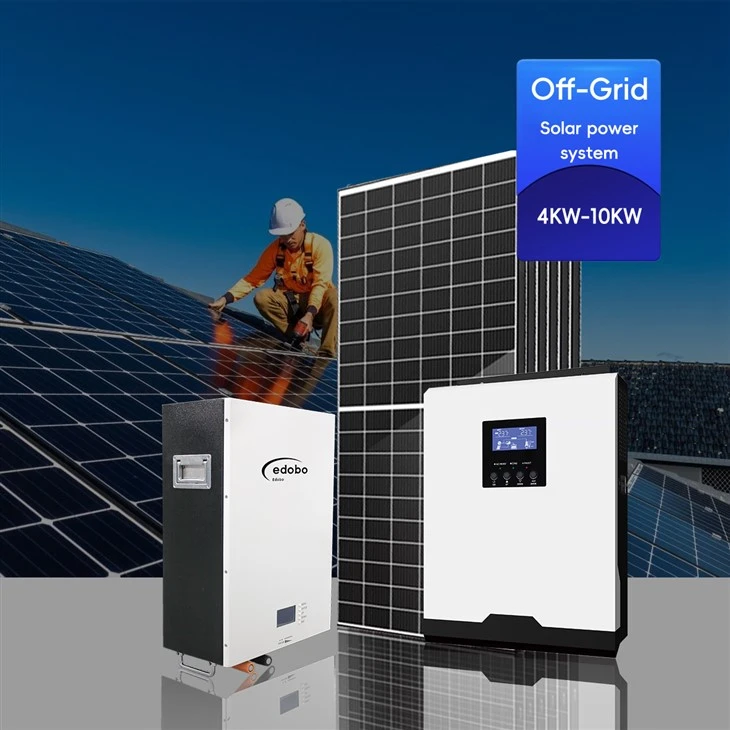 Solenergi -system med solinverter på off -nettet